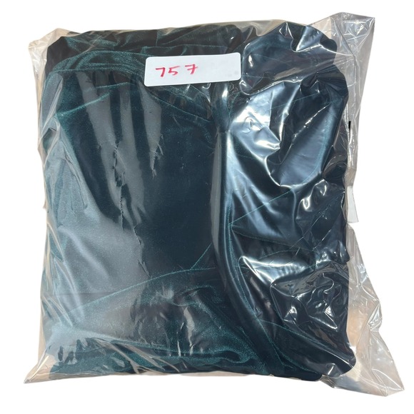 Alex Marie NEW Emerald Green Velvet Button Front Tiered Midi Dress Size 10 - Picture 9 of 9